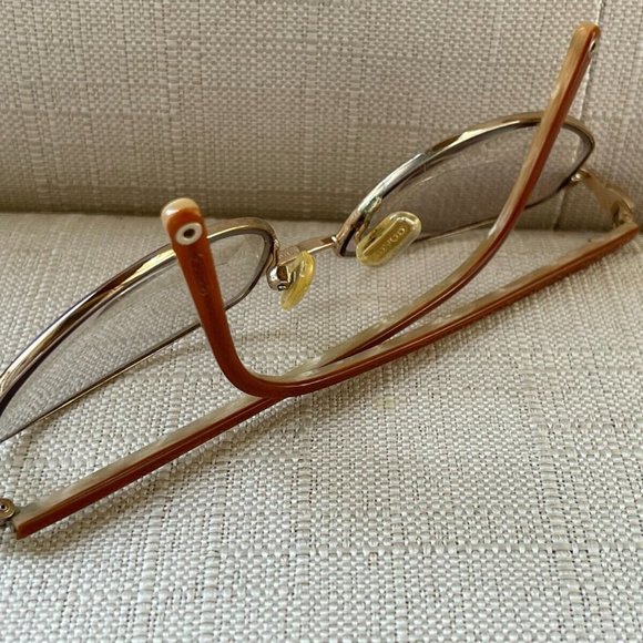 Coach Women Eyeglasses Frame KARLA 202 SAND 53[]18 135 Gold Tone Glasses - Picture 5 of 12